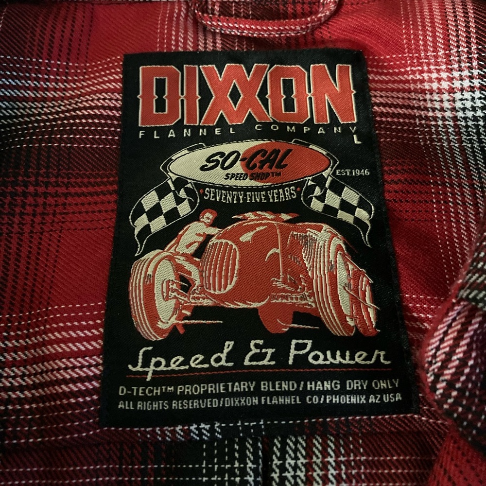 Dixxon So-Cal Speed Shop Flannel Large - Picture 6 of 10